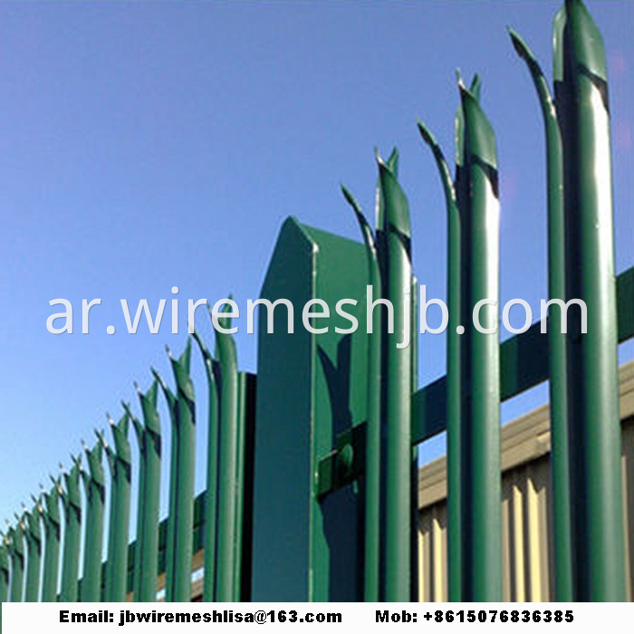 W Shape Powder Coated Palisade Fence Panels